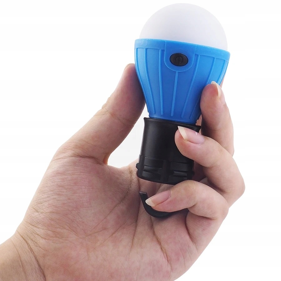 Lampka Żarówka Led Wisząca Hak Namiot Camping Kemping Biwak Na Baterie