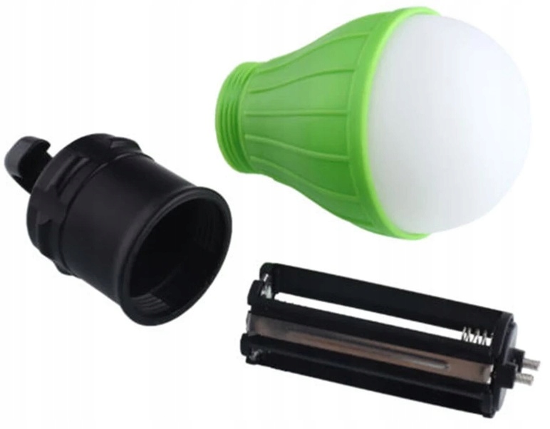 Lampka Żarówka Led Wisząca Hak Namiot Camping Kemping Biwak Na Baterie