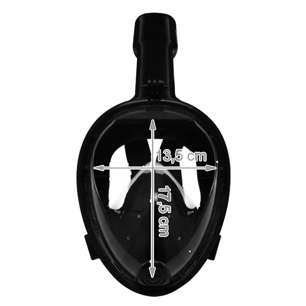 Maska Do Nurkowania Pełnotwarzowa Do Pływania Nie Parująca Składana R. S m