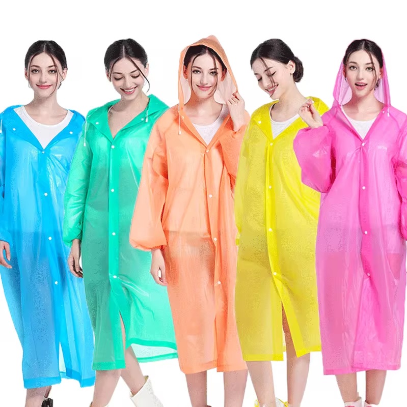 Uniwersalny Płaszcz Przeciwdeszczowy Peleryna Deszcz Zatrzask Kaptur R.uni