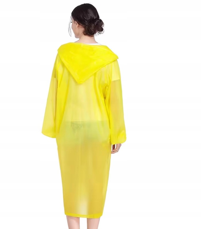 Uniwersalny Płaszcz Przeciwdeszczowy Peleryna Deszcz Zatrzask Kaptur R.uni