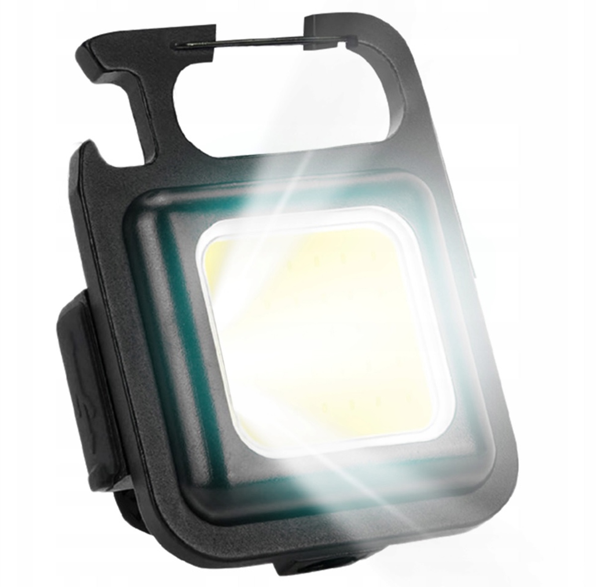 Mini Latarka Kieszonkowa Led Halogen Brelok Magnes Otwieracz Survivalowa