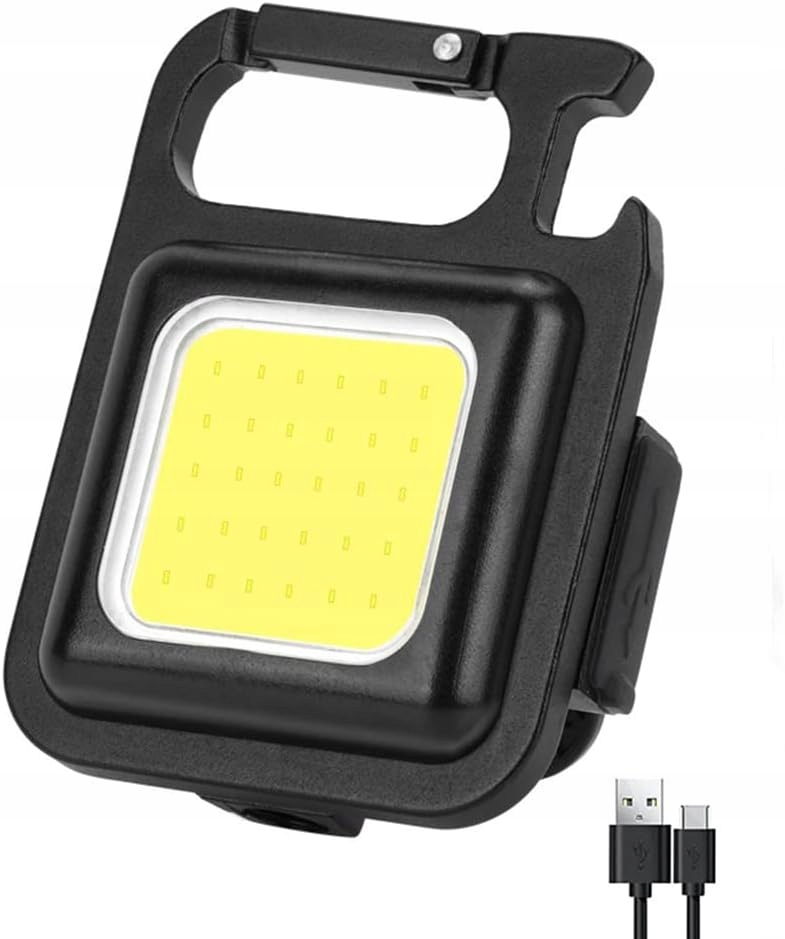 Mini Latarka Kieszonkowa Led Halogen Brelok Magnes Otwieracz Survivalowa