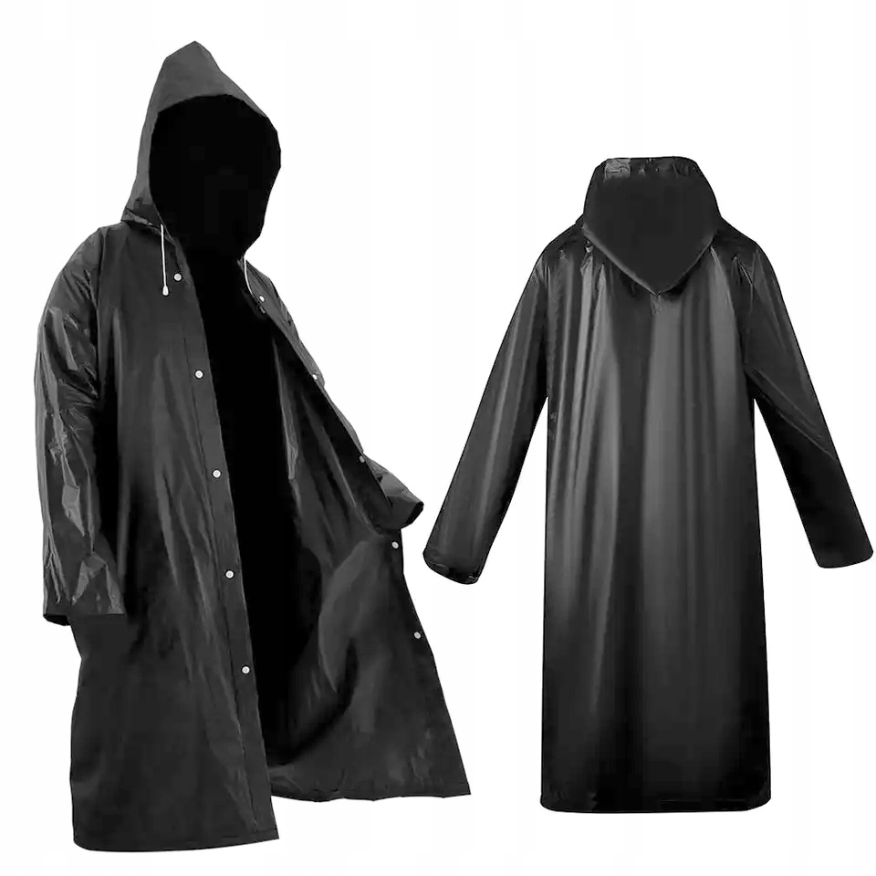 Płaszcz Przeciwdeszczowy Peleryna Ponczouniwersalny Poncho Z Kapturem Duży