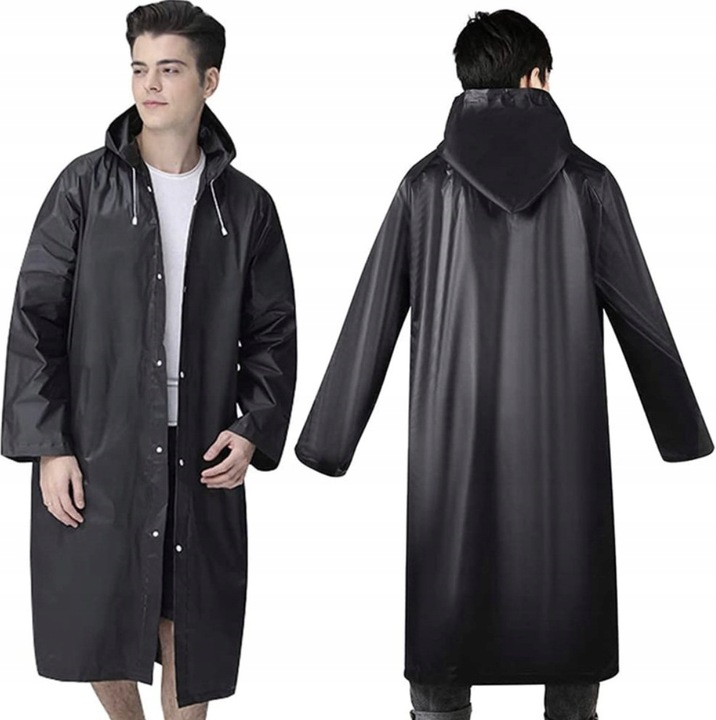 Płaszcz Przeciwdeszczowy Peleryna Ponczouniwersalny Poncho Z Kapturem Duży