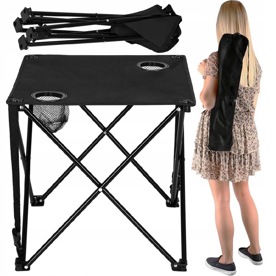 Stolik Wędkarski Turystyczny Składany Balkonowy Na Biwak Ryby Pod Namiot