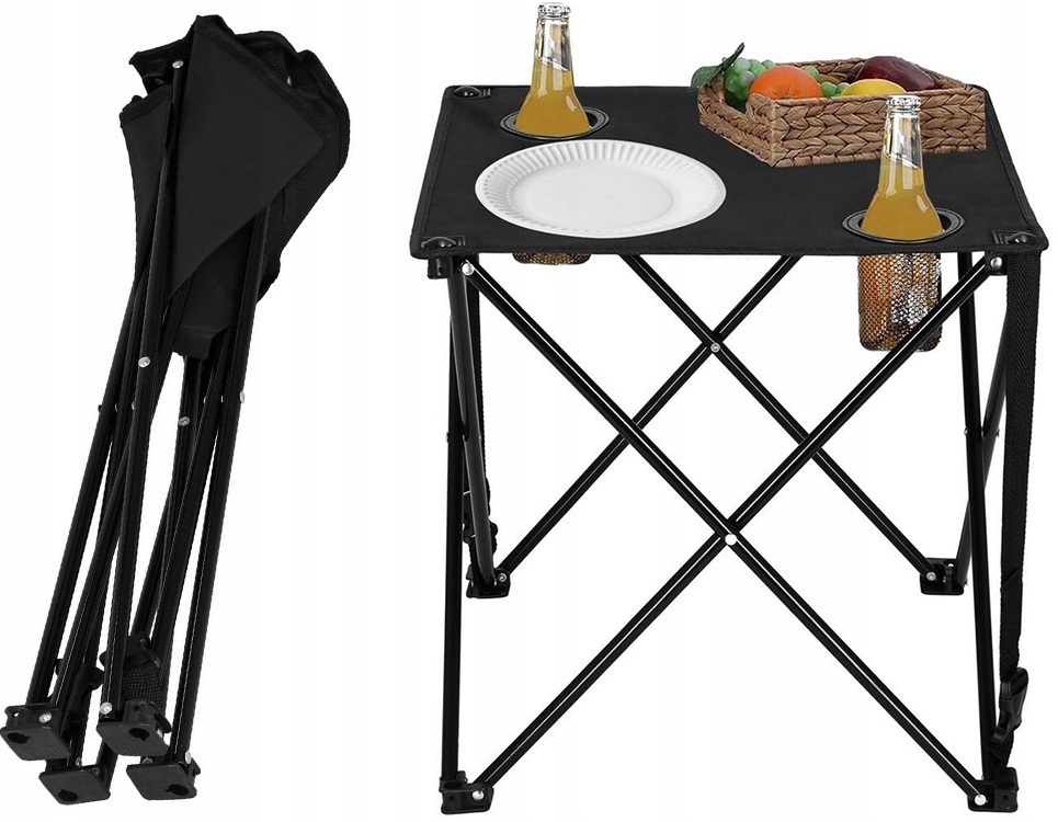 Stolik Wędkarski Turystyczny Składany Balkonowy Na Biwak Ryby Pod Namiot