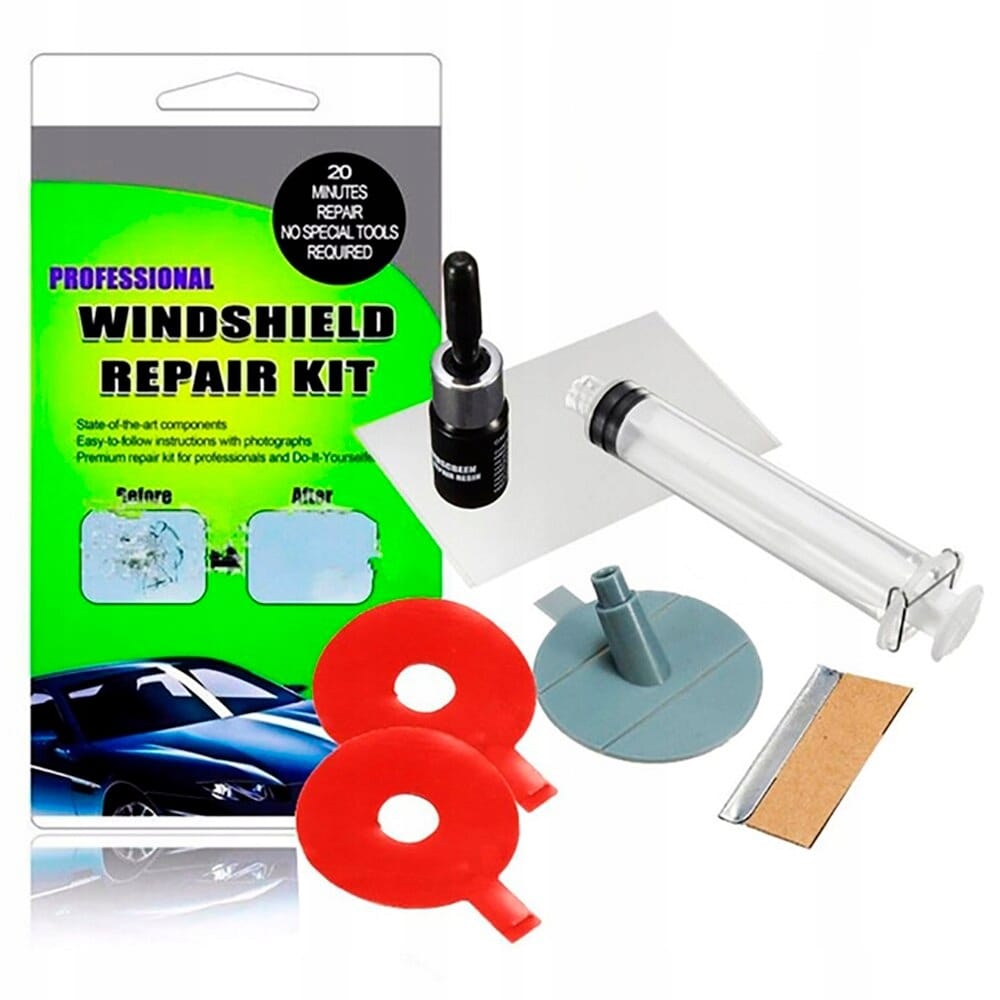 Zestaw Naprawczy Szyby Samochodowej Klej Do Napraw Szyb Odpryski Pęknięcia