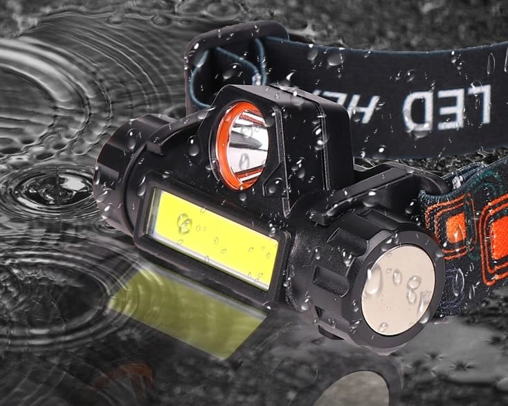 Latarka Czołowa 4w1 Czołówka Lampka Led Reflektor Z Magnesem I Akumulatorem