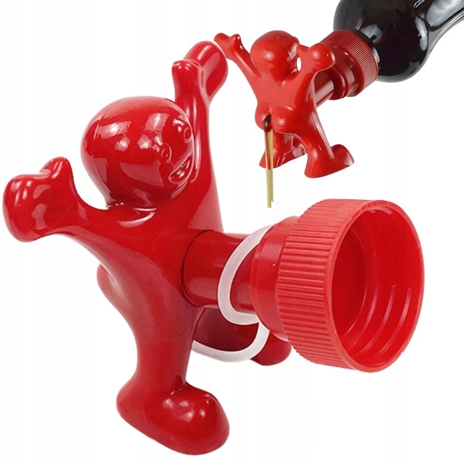 Śmieszna Nakładka Nakrętka Ludzik Fred Na Butelkę Sosy Z Zatyczką Sir Perky