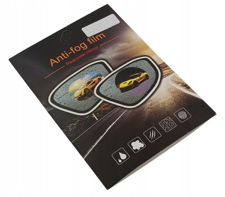 2x Nano Folia Naklejka Wodoodporna Na Lusterka Lusterko Deszcz Para Jakość