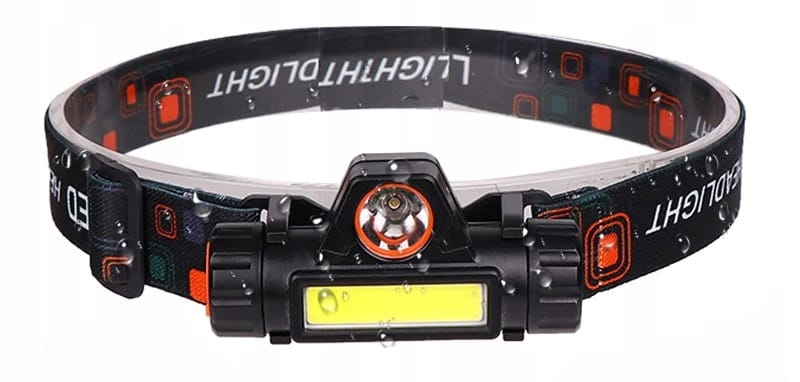 Latarka Czołowa 4w1 Czołówka Lampka Led Reflektor Z Magnesem I Akumulatorem