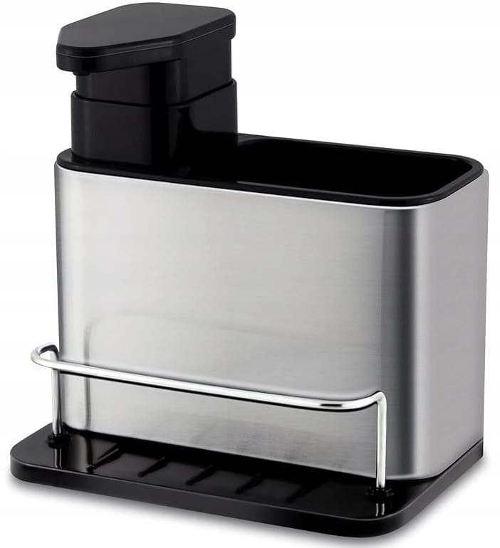 image-5306.jpeg Dozownik Kuchenny Płynu Do Naczyń Pojemnik Na Gąbkę Zmywak Ociekacz Na Zlew