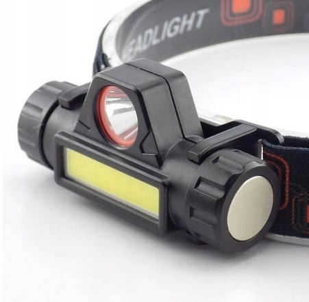 Latarka Czołowa 4w1 Czołówka Lampka Led Reflektor Z Magnesem I Akumulatorem