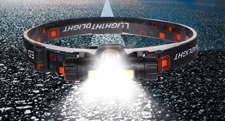 Latarka Czołowa 4w1 Czołówka Lampka Led Reflektor Z Magnesem I Akumulatorem