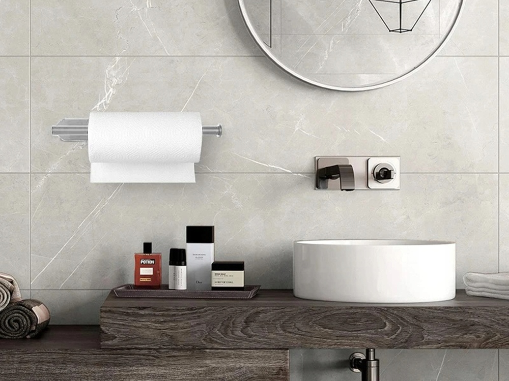 Wieszak Na Ręcznik Papierowy Uchwyt Na Papier Srebrny Loft Montaż Taśma