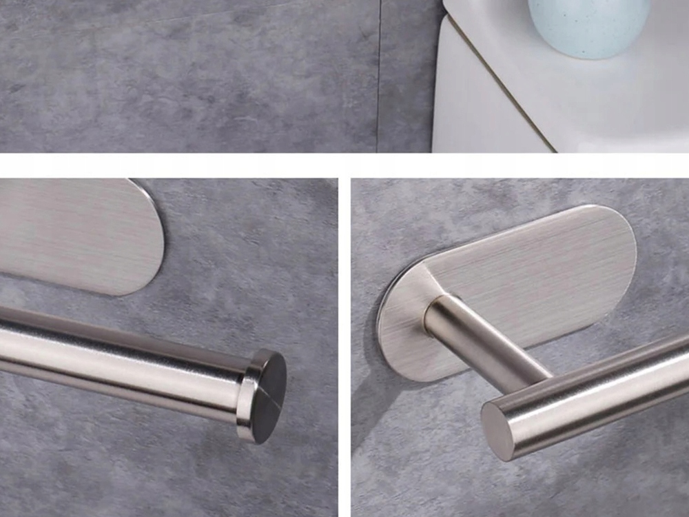 Wieszak Na Ręcznik Papierowy Uchwyt Na Papier Srebrny Loft Montaż Taśma