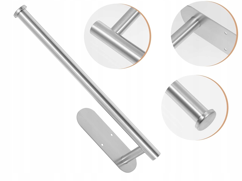 Wieszak Na Ręcznik Papierowy Uchwyt Na Papier Srebrny Loft Montaż Taśma