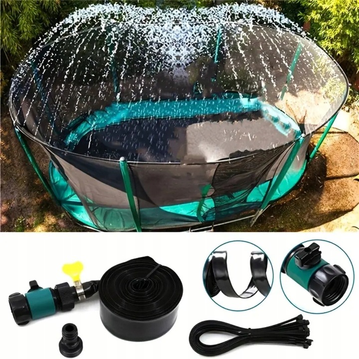 Zraszacz Ogrodowy Wodny Do Trampolin Kurtyna Wodna Mgiełka Chłądząca 12m