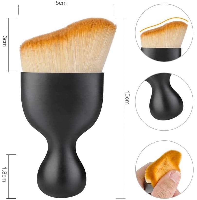 Zestaw Detailing Car 2w1 Do Auta Szczotka- Miękki Pędzelek Z Etui Do Auta