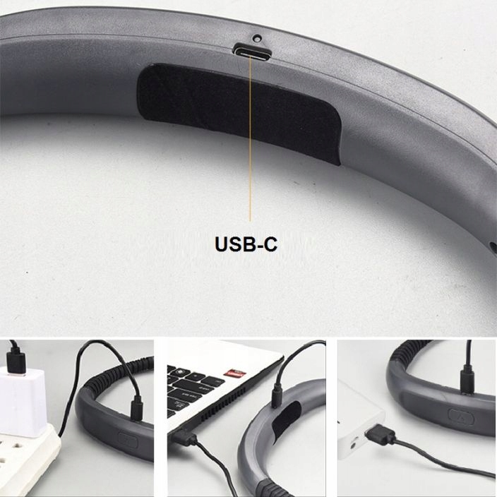 Lampka Led Na Szyję Do Czytania Książek Akumulator Usb C Elastyczna Nocna