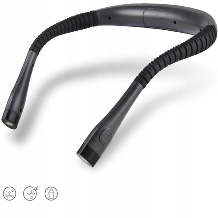 Lampka Led Na Szyję Do Czytania Książek Akumulator Usb C Elastyczna Nocna