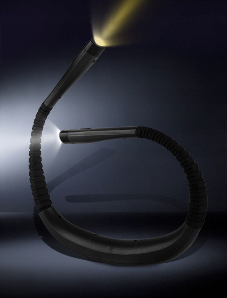 Lampka Led Na Szyję Do Czytania Książek Akumulator Usb C Elastyczna Nocna