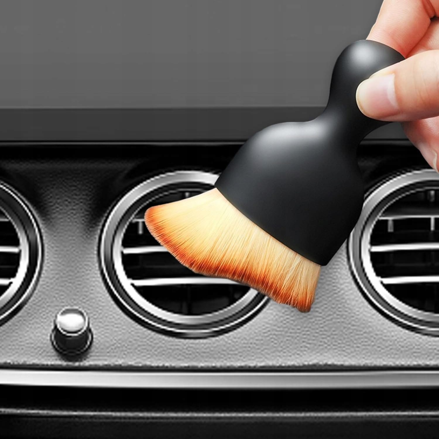 Zestaw Detailing Car 2w1 Do Auta Szczotka- Miękki Pędzelek Z Etui Do Auta