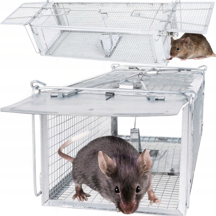 Pułapka Żywołapka Na Szczury Myszy Gryzonie Kuny Łapka Do Łapania Myszy Xl
