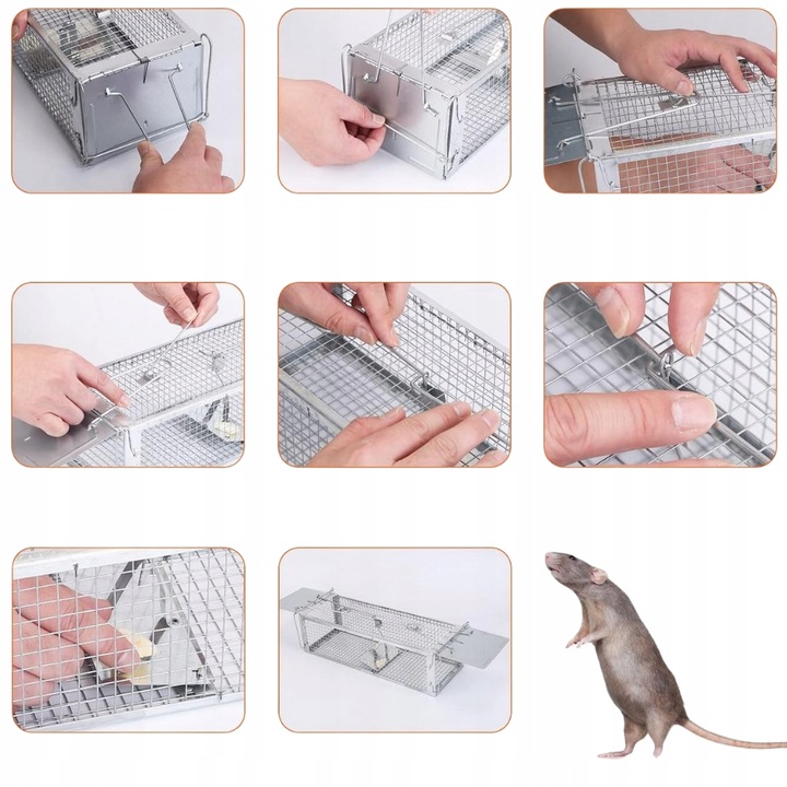 Pułapka Żywołapka Na Szczury Myszy Gryzonie Kuny Łapka Do Łapania Myszy Xl
