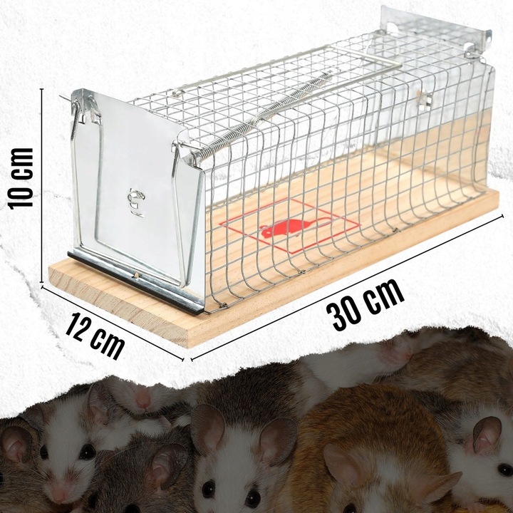 Pułapka Żywołapka Na Szczury Myszy Gryzonie Kuny Klatka Łapka Humanitarna