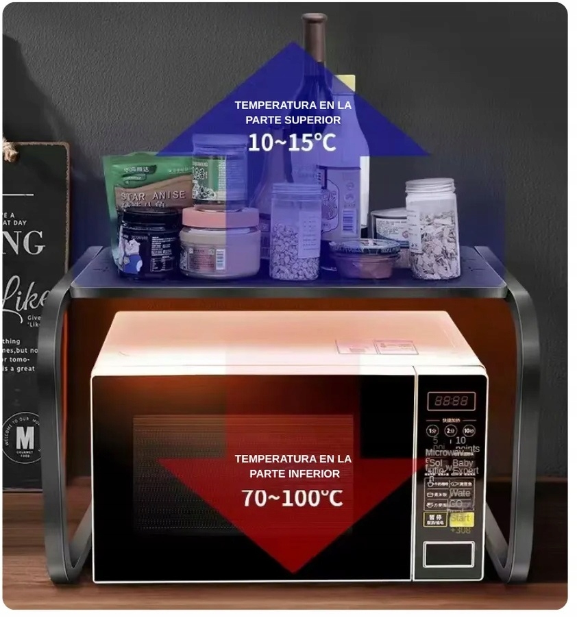 Półka Kuchenna Stojak Stelaż Nad Mikrofalówkę Mikrofalę Do Kuchni Regał