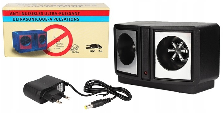 Ultradźwiękowy Odstraszacz Na Myszy Szczury Kuny Pająki 230m² Dual Sonic
