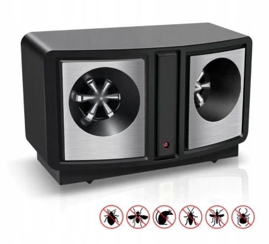 Ultradźwiękowy Odstraszacz Na Myszy Szczury Kuny Pająki 230m² Dual Sonic