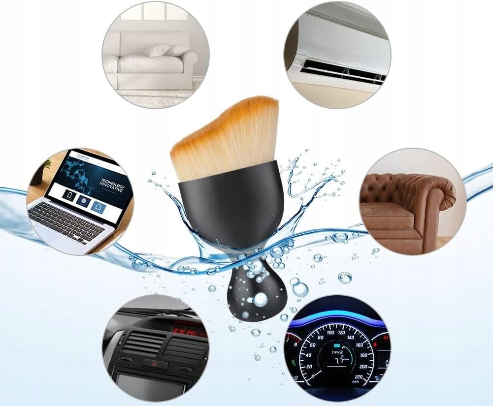 Zestaw Detailing Car 2w1 Do Auta Szczotka- Miękki Pędzelek Z Etui Do Auta