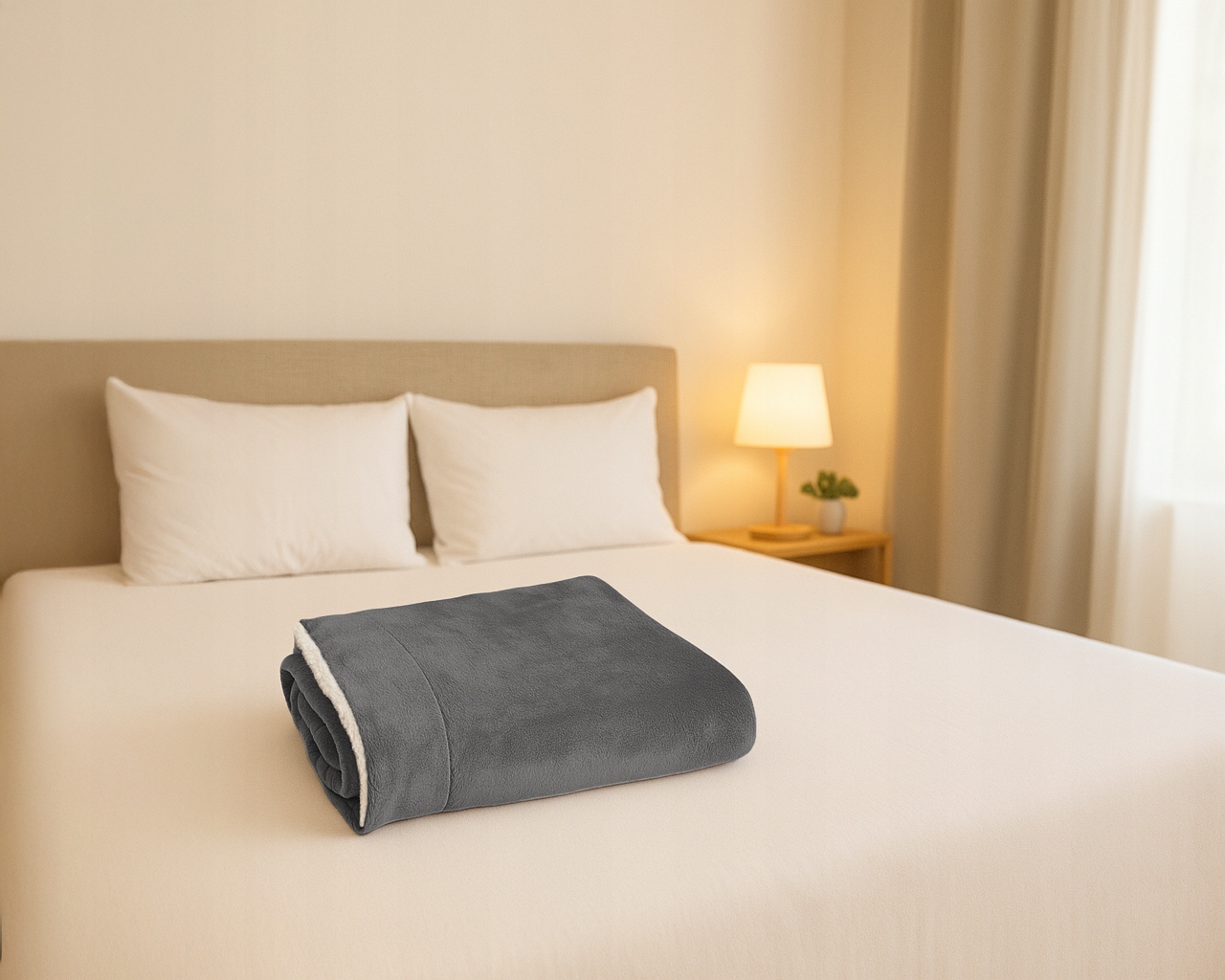 Koc Polarowy Dwustronny 150x200 Baranek Ciepły Zimowy Narzuta Pled Sherpa