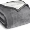 Koc Polarowy Dwustronny 150x200 Baranek Ciepły Zimowy Narzuta Pled Sherpa