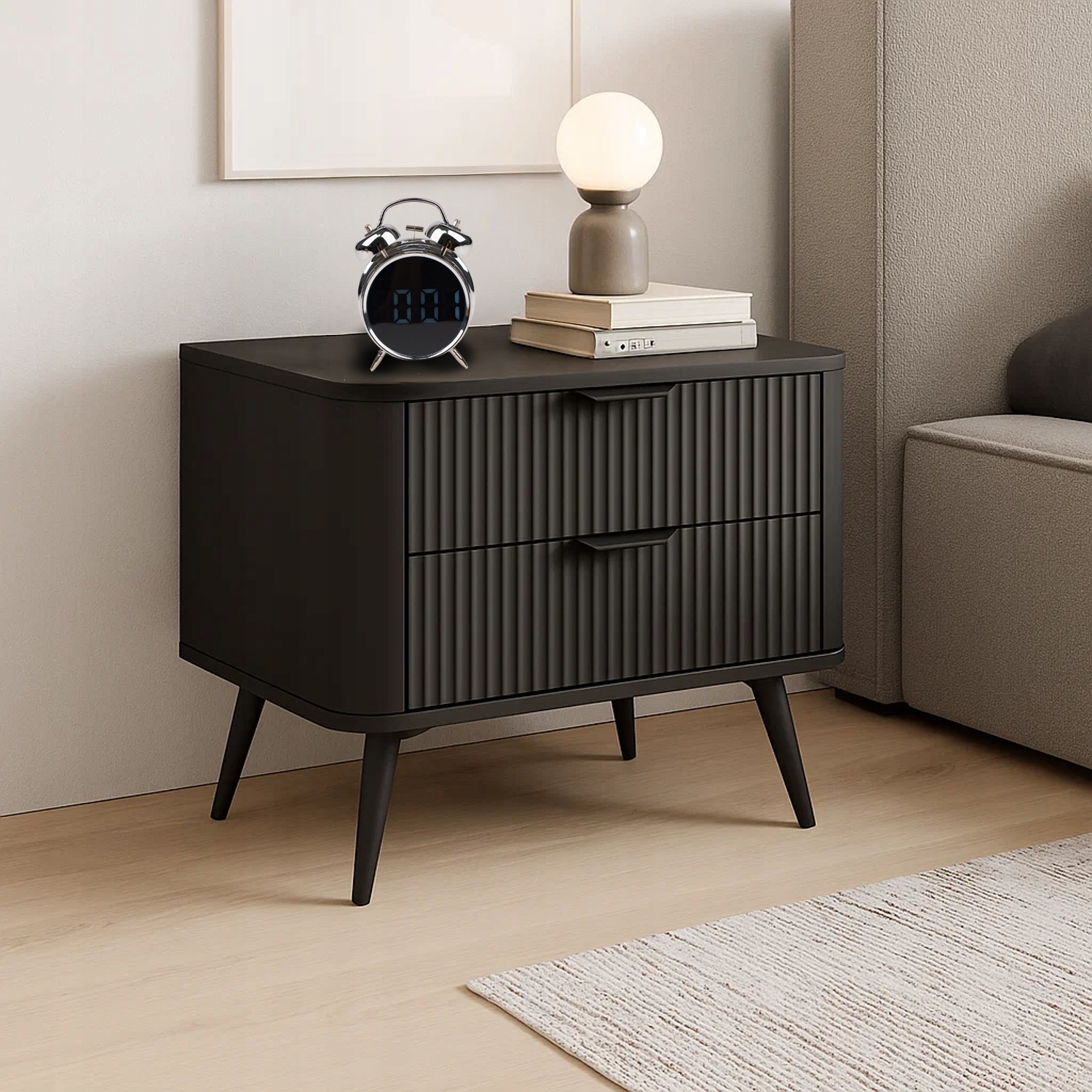 Budzik Retro Zegar Eletroniczny Cyfrowy Wyrażny Głóśny Klasyk Stojący Led