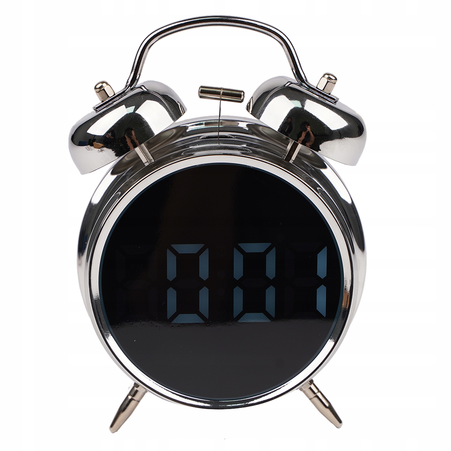 Budzik Retro Zegar Eletroniczny Cyfrowy Wyrażny Głóśny Klasyk Stojący Led