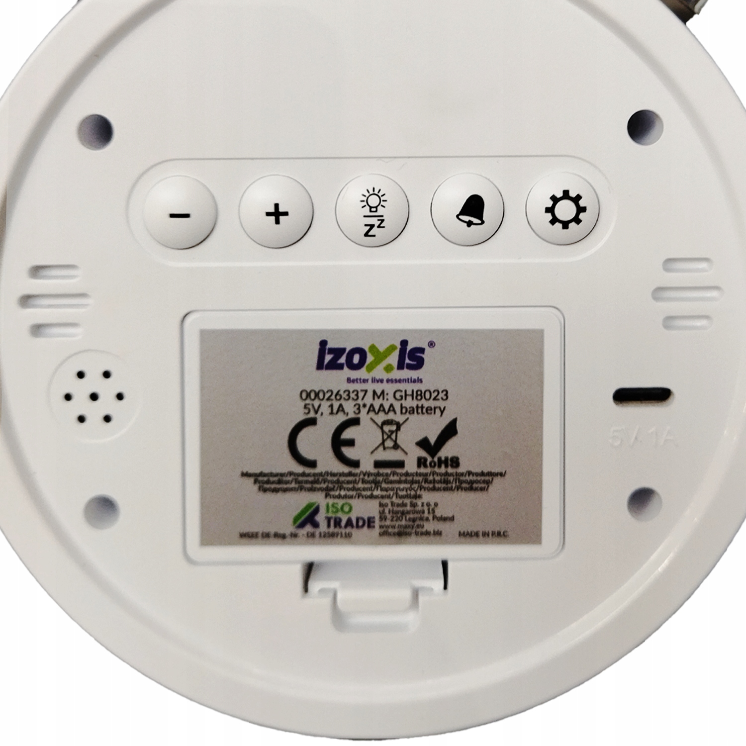 Budzik Retro Zegar Eletroniczny Cyfrowy Wyrażny Głóśny Klasyk Stojący Led