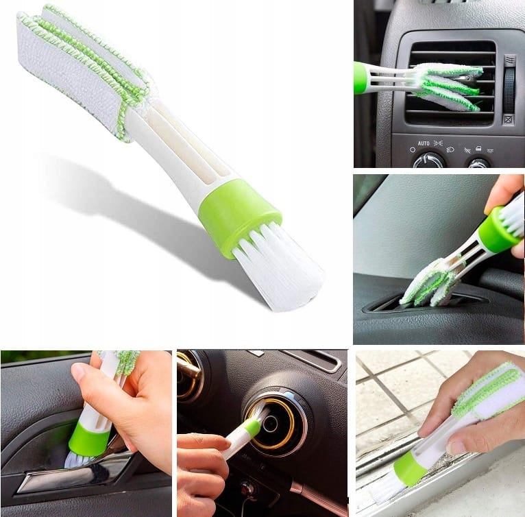 Zestaw Detailing Car 2w1 Do Auta Szczotka- Miękki Pędzelek Z Etui Do Auta