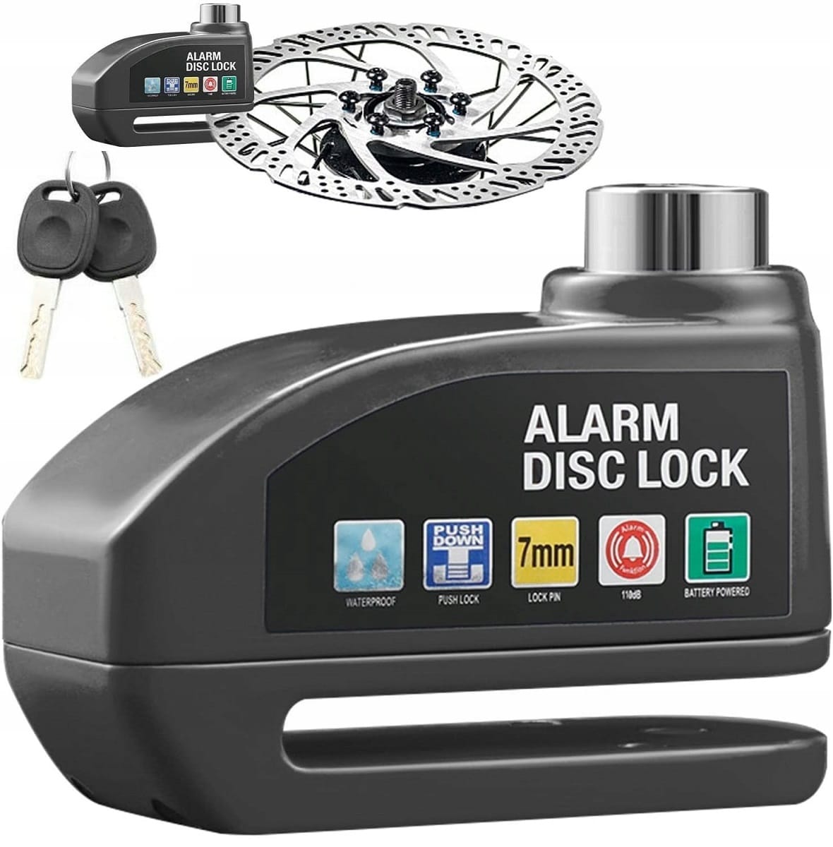 Blokada Alarm Do Tarczy Hamulcowej Do Motocykla Na Rower Skuter Motor