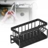 Metalowy Organizer Kuchenny Na Zlew Koszyk Półka Stojąca Ociekacz Czarny