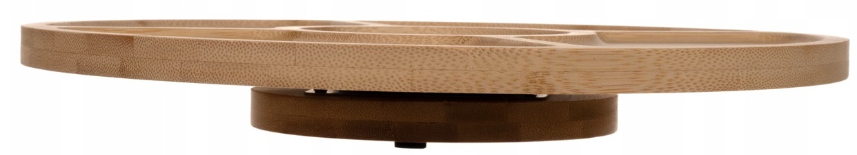 Deska Obrotowa Do Serwowania Serów Przekąsek 4-komorowa Patera Drewniana