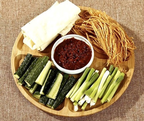 Deska Obrotowa Do Serwowania Serów Przekąsek 4-komorowa Patera Drewniana