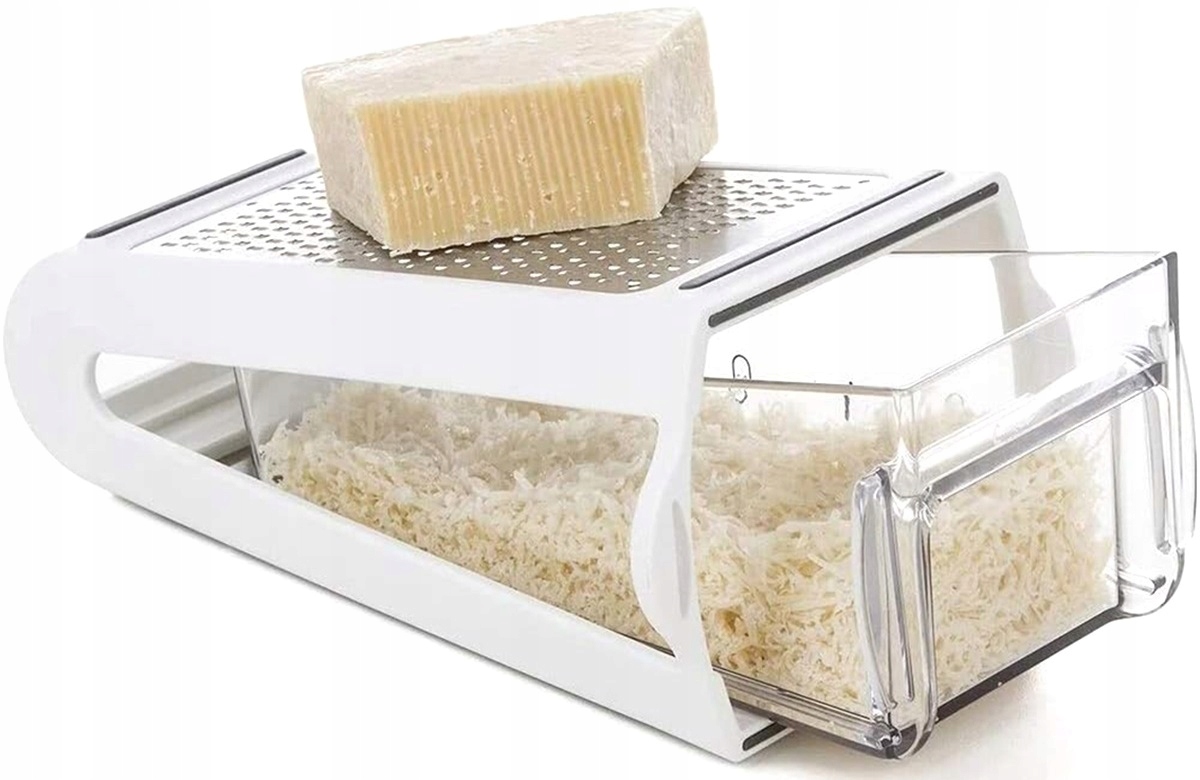 Tarka Stalowa Z Pojemnikiem Kuchenna Do Tarcia Sera Warzyw Owoców
