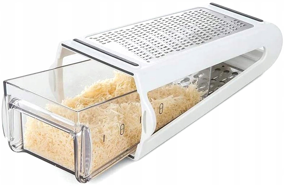 Tarka Stalowa Z Pojemnikiem Kuchenna Do Tarcia Sera Warzyw Owoców