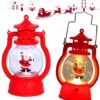 Lampion Led Latarnia Baterie Mikołaj Świąteczna Dekoracja Boże Narodzenie