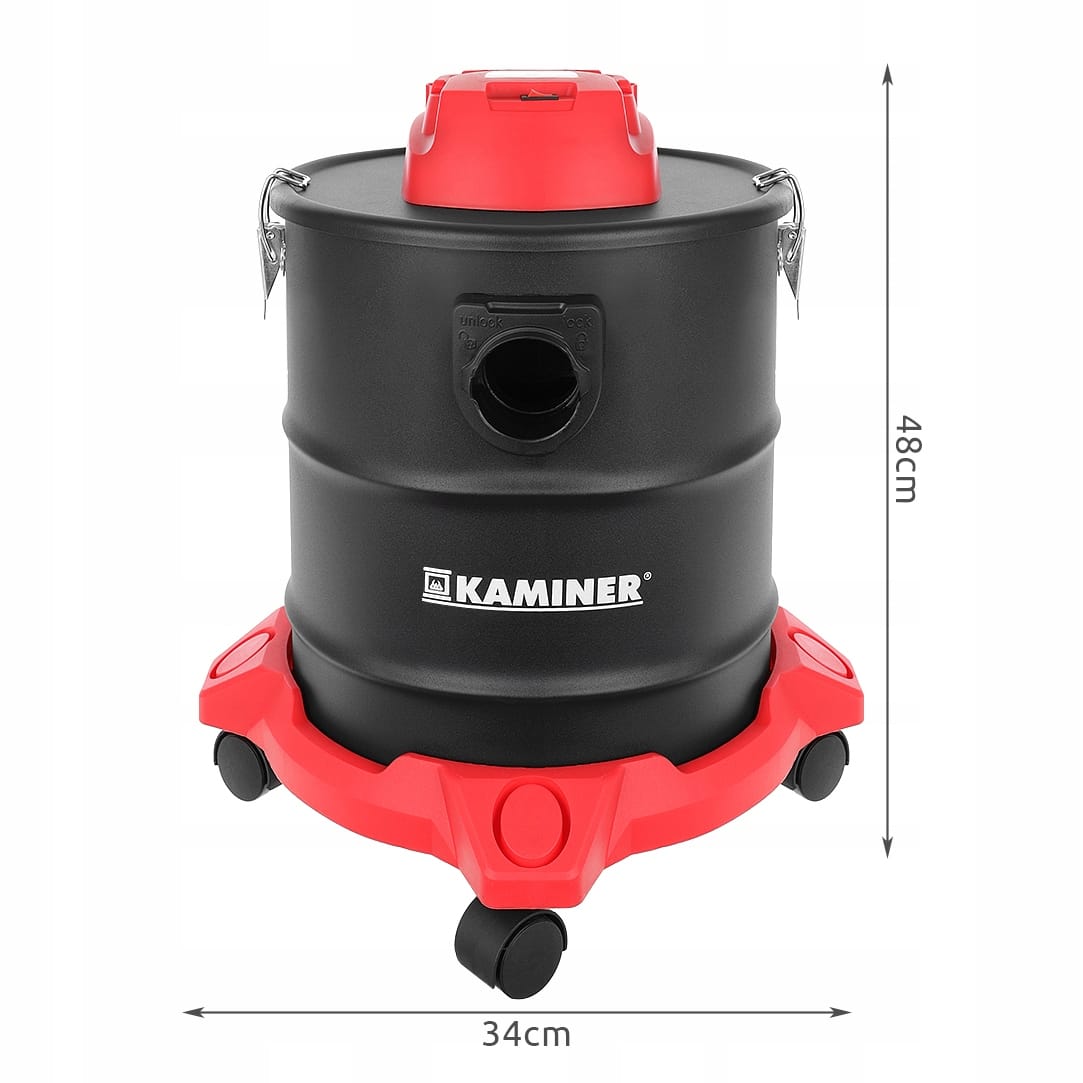 Odkurzacz Przemysłowy Bezworkowy Do Kominka Popiołu Pieca Żaroodporny 20l