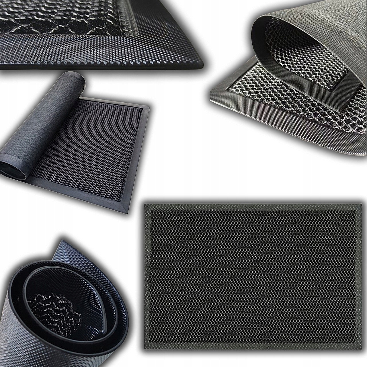 Wycieraczka Pod Drzwi Mata Wejściowa Zewnętrzna Mocna Pcv 3d Siatka 60x90cm